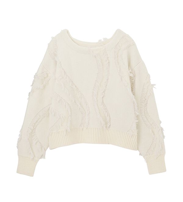 RANAN（ラナン）の「ニュアンスフリンジニット（ニット・セーター）」｜詳細画像