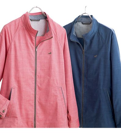 「＜クロコダイル＞軽量らくらくシャンブレーブルゾン（メンズブルゾン）」