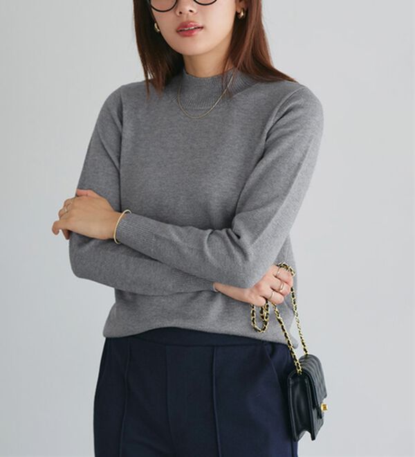 M～3L】プレミアムカシミヤタッチハイネックニット - ベルーナ【公式】