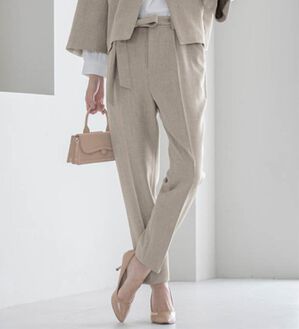 RANAN（ラナン）の「洗える！カセットスーツ　シリーズ（テーパードパンツ）」｜詳細画像