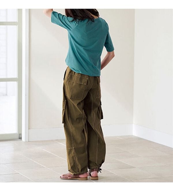 BELLUNA（ベルーナ）の「綿１００％抗菌防臭汗ジミ対策プルオーバー（カットソー）」｜詳細画像