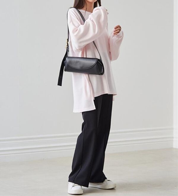 RANAN（ラナン）の「美脚見えツイルフレアーパンツ（フルレングスパンツ）」｜詳細画像