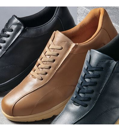 「＜ＬＥＯＮ＞履きやすさに驚き！本革ウォーキングシューズ（メンズスニーカー）」