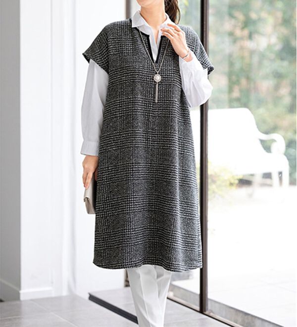 ルフラン（ルフラン）の「起毛素材ジャンパードレス＜エリネス＞（ジャンパースカート）」｜詳細画像