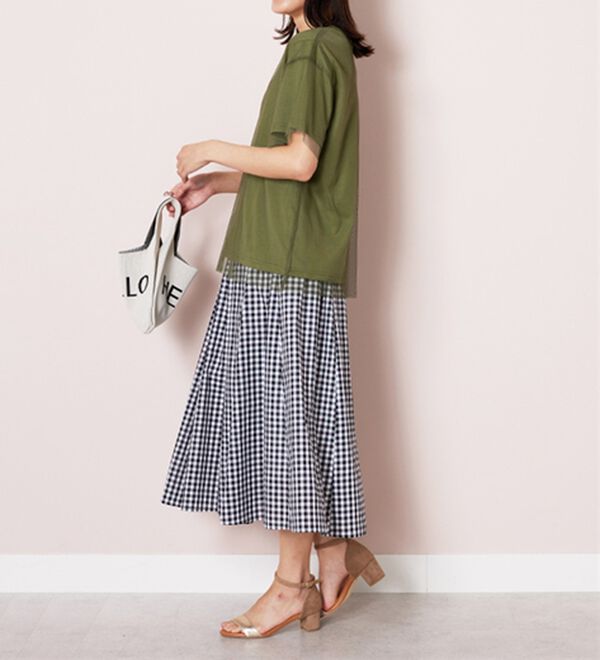 BELLUNA（ベルーナ）の「【Ｌａｇｒｉｌｕａ】総チュール重ねプルオーバー（カットソー）」｜詳細画像