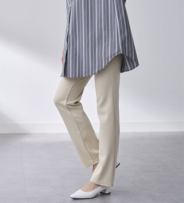 BELLUNA（ベルーナ）の「【裏起毛有無】ジャストフィットらくらくパンツ（フルレングスパンツ）」｜詳細画像