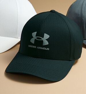 「＜アンダーアーマー＞ゴルフキャップ（メンズ帽子）」｜ブラック