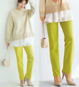 BELLUNA（ベルーナ）の「新触感！マシュマロみたいななめらかストレッチパンツ（フルレングスパンツ）」