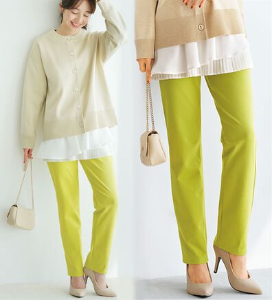 BELLUNA（ベルーナ）の「新触感！マシュマロみたいななめらかストレッチパンツ（フルレングスパンツ）」