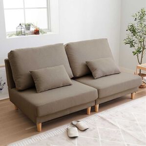 iellio（イエリオ）の「座面ゆったりボリュームソファ（ソファ）」｜サンドグレー