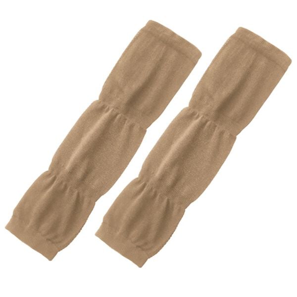 「ムレにくい吸湿発熱ひざサポーター２枚組（サポーター・肩腰膝ケア）」｜モカベージュ