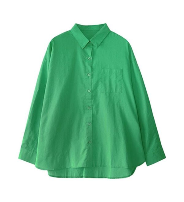 Pierrot（ピエロ）の「綿１００％オーバーサイズシャツ（シャツ）」｜詳細画像