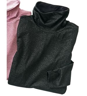 VINNO（ヴィノ）の「＜日本製＞艶めきシャイニープルオーバー（カットソー）」｜黒