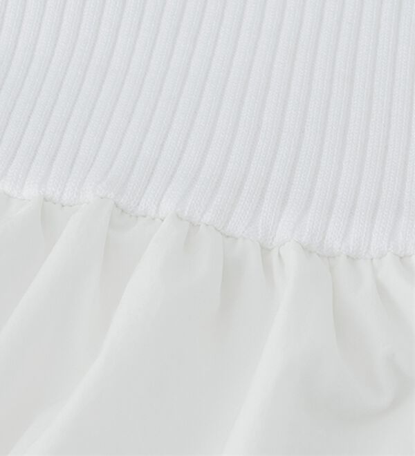 RANAN（ラナン）の「裾バルーンドッキングリブニット（ニット・セーター）」｜詳細画像