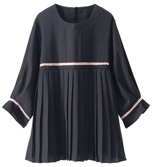 BELLUNA（ベルーナ）の「【Ｌａｇｒｉｌｕａ】配色ライン使いタックデザインブラウス（ブラウス）」｜詳細画像