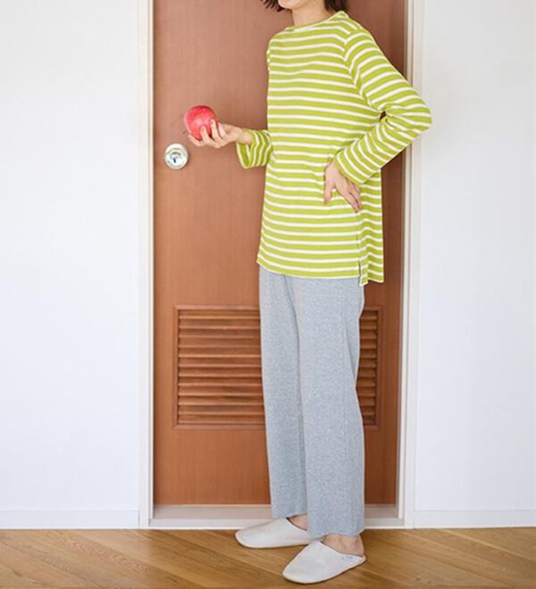 LAVIENNE（ラヴィエンヌ）の「【とろける肌心地】綿１００％やわらかスムースパジャマ（パジャマ・ルームウェア）」｜詳細画像