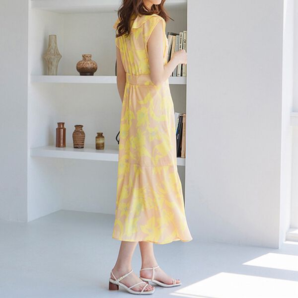 RANAN（ラナン）の「ウエストタック衿付ワンピース（その他ワンピース）」｜詳細画像