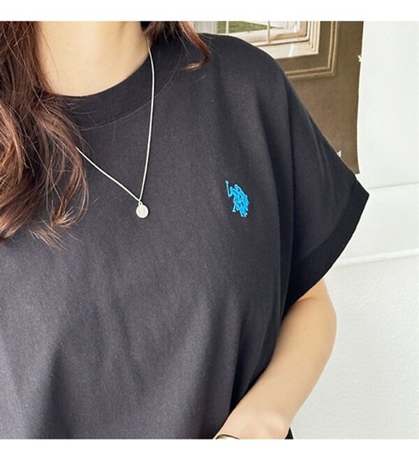 GeeRA（ジーラ）の「【新色追加】【ＵＳ．ＰＯＬＯ．ＡＳＳＮ】綿100％フレンチスリーブＴシャツ（Tシャツ）」｜詳細画像