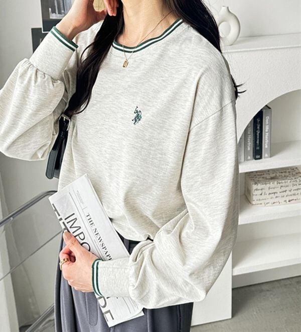 GeeRA（ジーラ）の「【Ｕ．Ｓ．　ＰＯＬＯ　ＡＳＳＮ．】配色ラインロンＴ（カットソー）」｜詳細画像