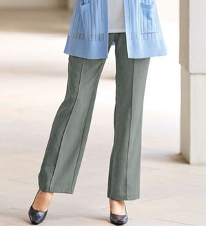 BELLUNA（ベルーナ）の「おでかけに嬉しい快適ストレッチ素材パンツ（フルレングスパンツ）」｜チャコール