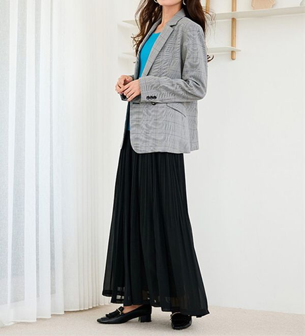 RANAN（ラナン）の「シフォンプリーツマキシスカート（ロングスカート）」｜詳細画像