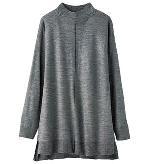 BELLUNA（ベルーナ）の「ふんわりカシミヤタッチニットプルオーバー（ニット・セーター）」｜杢グレー