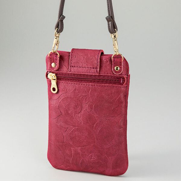 「日本製華やかバラの型押し本革シリーズ（その他ファッション小物）」｜詳細画像