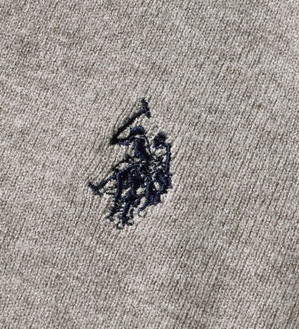 GeeRA（ジーラ）の「【U.S. POLO ASSN.】レイヤード風バイカラーカーデ（ニットカーディガン）」｜詳細画像