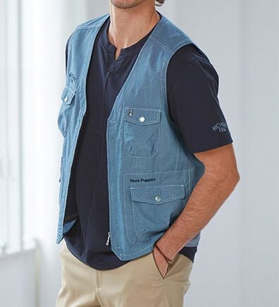 「＜ハッシュパピー＞マルチポケットベスト（メンズベスト）」