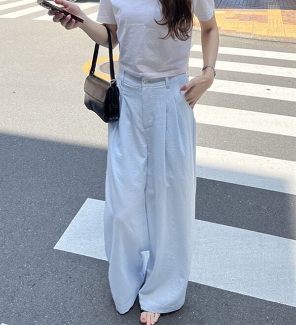 GeeRA（ジーラ）の「ハイウエストスラックスパンツ（ワイドパンツ・ガウチョ）」｜詳細画像