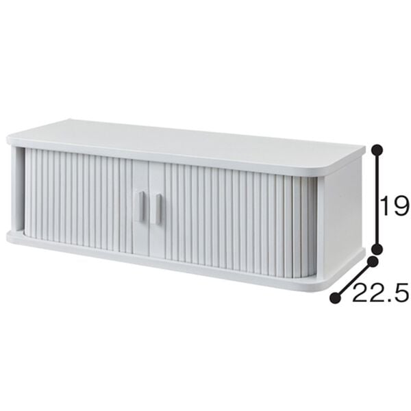 「ジャバラ扉式収納庫２（ラック・棚・本棚）」｜詳細画像