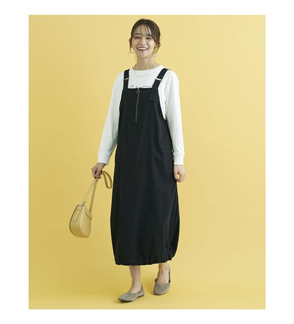 BELLUNA（ベルーナ）の「コクーンシルエットジャンパースカート（ジャンパースカート）」｜詳細画像