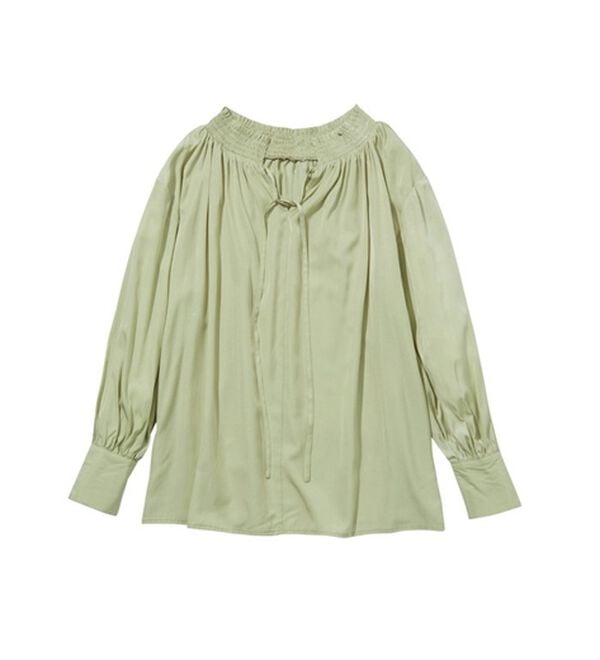 GeeRA（ジーラ）の「リボン付スキッパーブラウス（ブラウス）」｜詳細画像