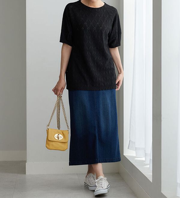 BELLUNA（ベルーナ）の「総レース素材Dカン使いチュニック（チュニック）」｜詳細画像