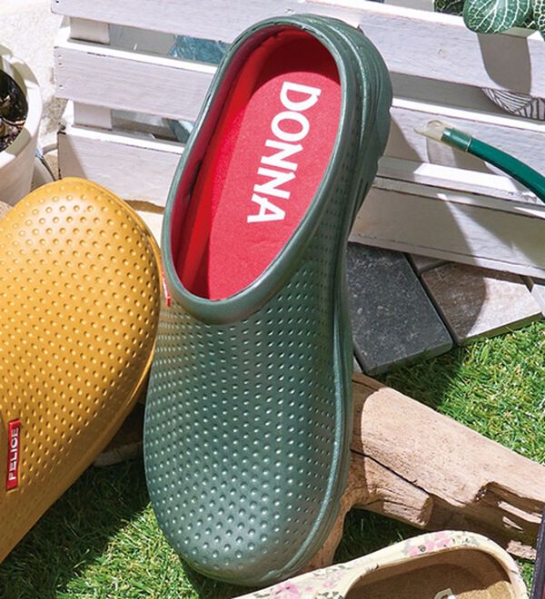 「おしゃれガーデンサンダル（サンダル・ミュール）」｜カーキ