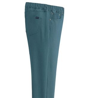 「大人の爽快カラーパンツ（メンズフルレングスパンツ）」｜ブルーグリーン