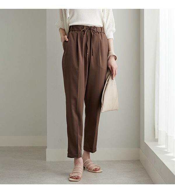 GeeRA（ジーラ）の「美脚とろみタックパンツ（フルレングスパンツ）」｜詳細画像