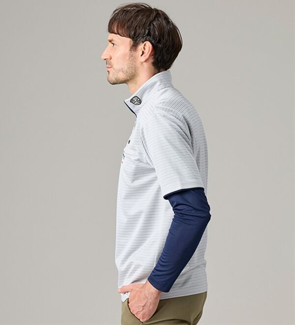 「＜ダンロップ・リファインド＞ハイネック＆ハーフジップ（メンズシャツ）」｜詳細画像