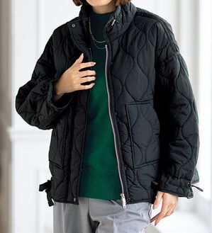 ルフラン（ルフラン）の「ライン使い中わたキルトジャケット＜カエリナ＞（ブルゾン）」｜詳細画像