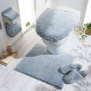 iellio（イエリオ）の「グラデーショントイレマット（トイレマット）」｜スモークブルー