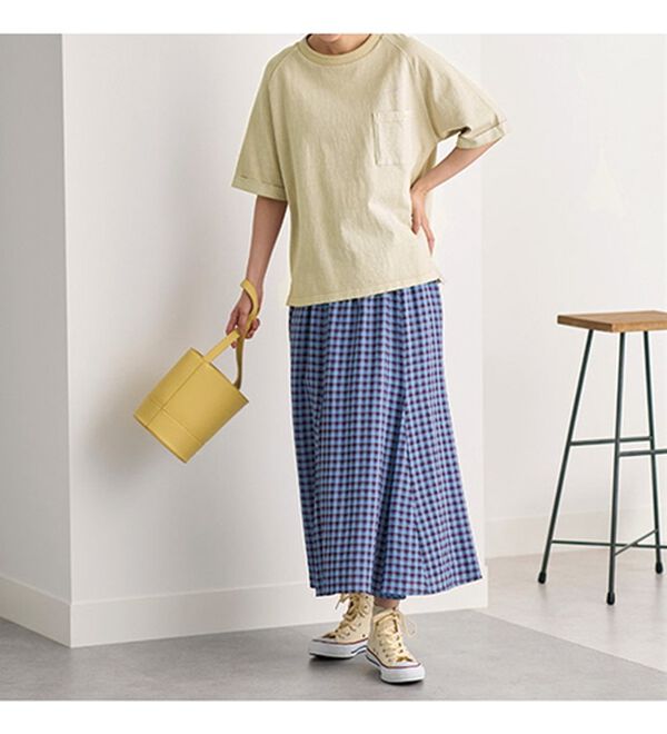 BELLUNA（ベルーナ）の「ビンテージ風コットン１００％ポケットＴシャツ（Tシャツ）」｜詳細画像