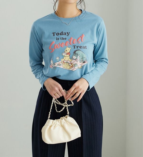BELLUNA（ベルーナ）の「＜Ｄｉｓｎｅｙ>【プー】発砲プリント長袖Tシャツ（カットソー）」｜詳細画像