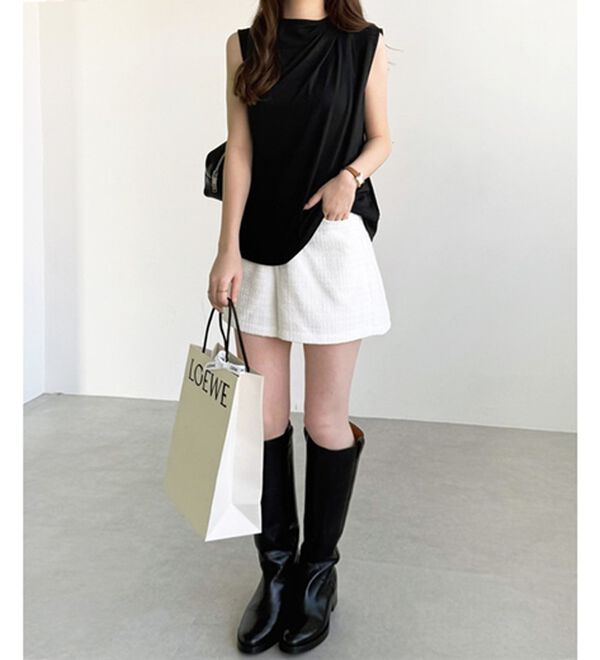 GeeRA（ジーラ）の「ドレープデザイントップス（カットソー）」｜詳細画像