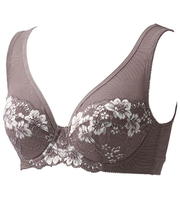 LAVIENNE（ラヴィエンヌ）の「背中すっきりなめらかブラジャー（ブラジャー）」｜チャコール