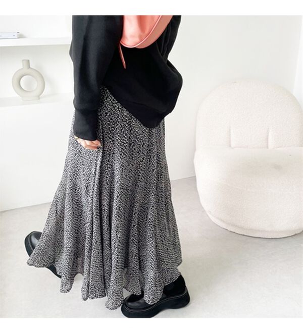 GeeRA（ジーラ）の「切替フレアーロングスカート（ロングスカート）」｜詳細画像