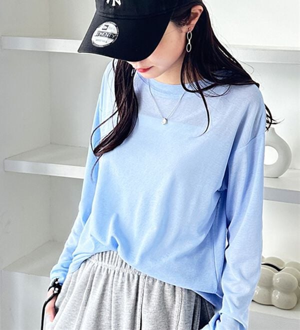 GeeRA（ジーラ）の「着回し自在！スラブシアートップス（カットソー）」｜詳細画像