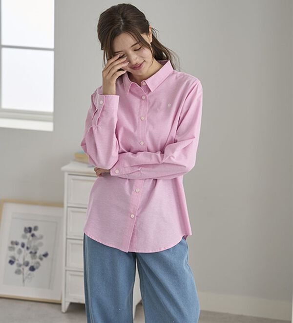 BELLUNA（ベルーナ）の「【ＰＯＬＯ　ＢＣＳ】オックス素材刺しゅうシャツ（シャツ）」｜詳細画像