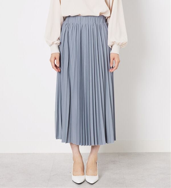 BELLUNA（ベルーナ）の「洗っても形が崩れにくい！プリーツスカート（ロングスカート）」｜詳細画像