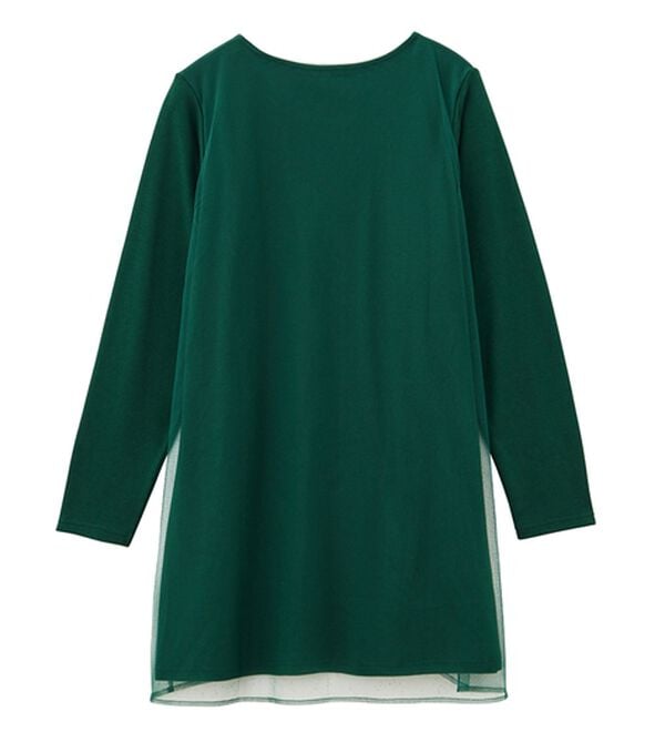 RANAN（ラナン）の「ふんわりあったか素材チュール重ねチュニック（チュニック）」｜詳細画像