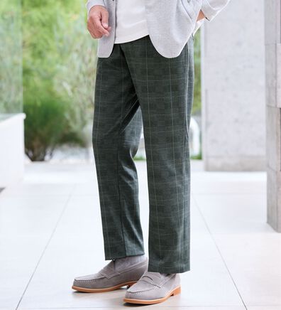 「そのままお出かけ接触冷感ジャージパンツ（メンズルームウェア）」